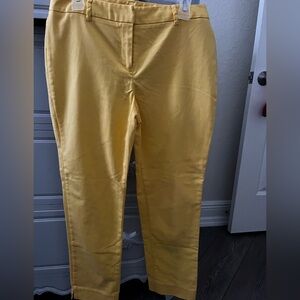 Bright yellow capris